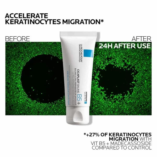بالم ترمیم کننده سیکاپلاست لاروش پوزای مدل Cicaplast Baume B5+ حجم 100 میلی لیتر