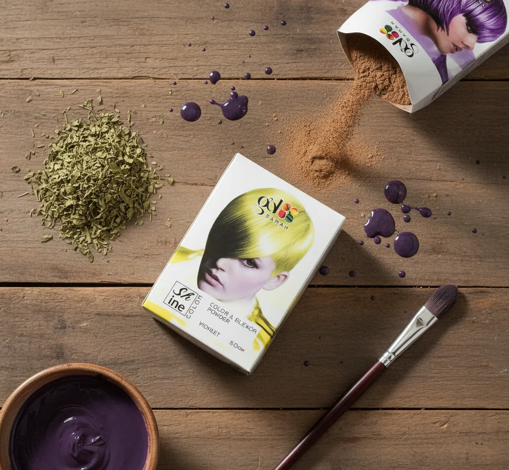 پودر رنگ مو گلباران