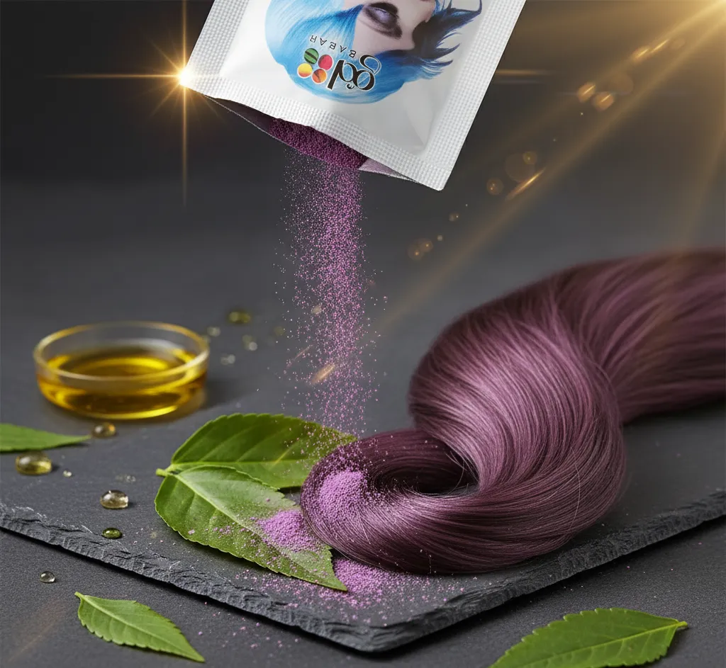 پودر رنگ مو گلباران